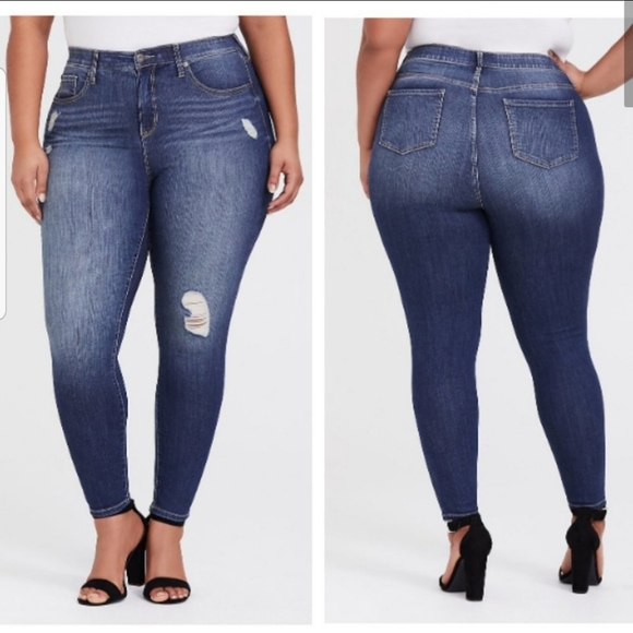 Torrid Sky High Skinny Jean Premium Stretch Medium - Picture 2 of 10
